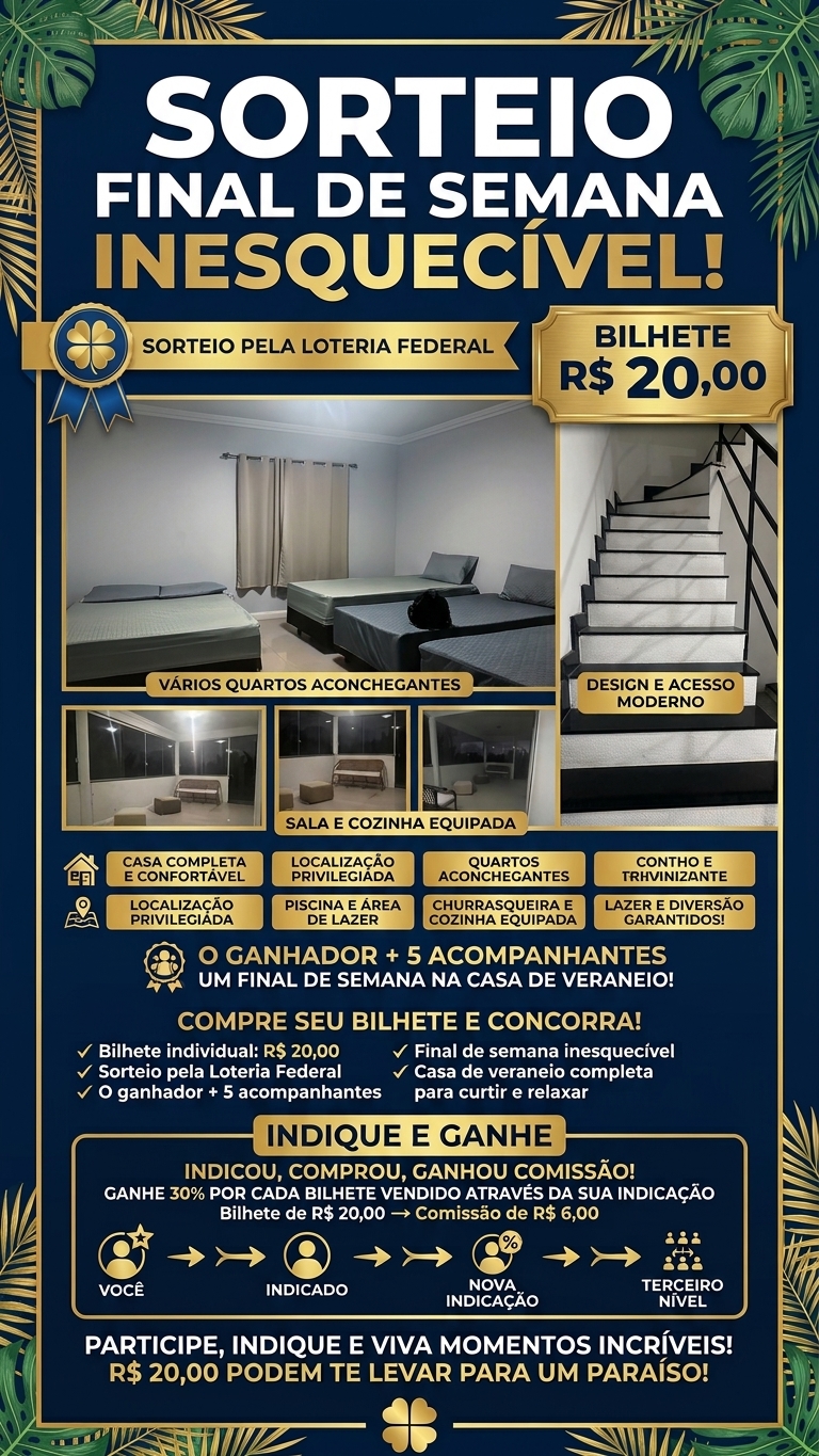 🏖️ Final de Semana no Litoral Norte da Bahia — Sorteio Loteria Federal